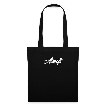 AIRSOFT CURSIVE TEXTE NOUVEAUTÉ HOBBY - Sac en tissu - noir - Devant