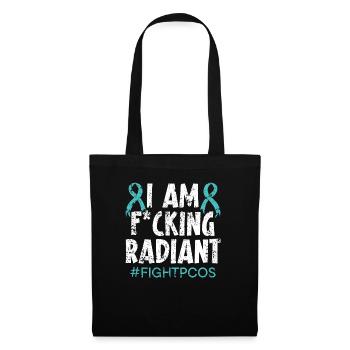 Ich bin Radiant Polycystic Ovary Syndrome Warrior - Stoffbeutel - Schwarz - Vorne