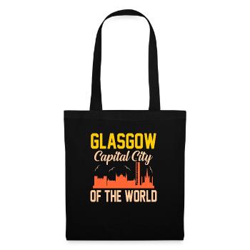 Cadeau de la capitale Glasgow - Sac en tissu - noir - Devant
