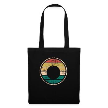 Apricot Fruit Lover Retro Veggie Diet Idée cadeau - Sac en tissu - noir - Devant