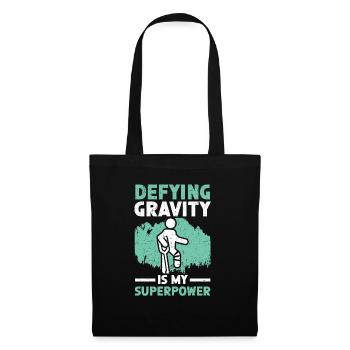 Défier la gravité est ma blessure à la jambe cassée super-pouvoir - Sac en tissu - noir - Devant