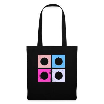 Apricot Fruit Lover Retro Veggie Diet Idée cadeau - Sac en tissu - noir - Devant