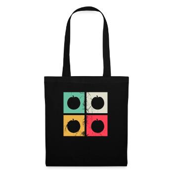 Apricot Fruit Lover Retro Veggie Diet Gift idea - Tote Bag - black - Front