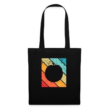 Apricot Fruit Lover Retro Veggie Diet Gift idea - Stoffbeutel - Schwarz - Vorne