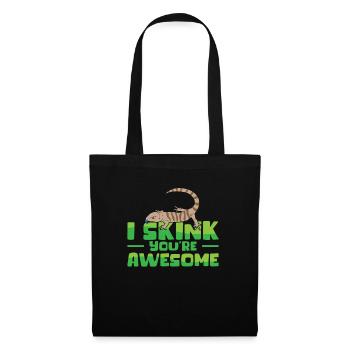 Herpetology Skink Lizard Wildlife Reptile - Tote Bag - black - Front