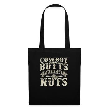 Cowboy Butts Drive Me Nuts Female Western Rodeo - Tote Bag - black - Front