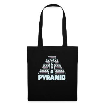 Food Pyramid Coffee Wine Drinking - Tote Bag - black - Front