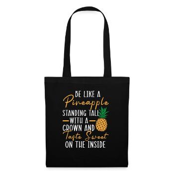 Pineapple Lover Hello Summer Tropical Fruit - Tote Bag - black - Front