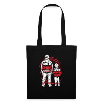 Feuerwehr Vater Sohn Partnerlook - Stoffbeutel - Schwarz - Vorne