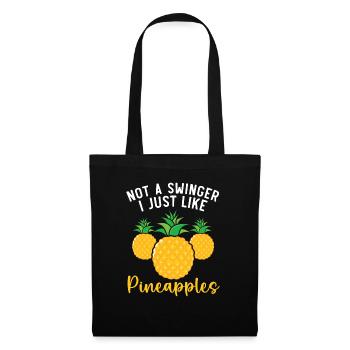 I Just Like Pineapples Summer Tropical Fruit - Tote Bag - black - Front