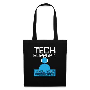 Tech Supports Know Passwords - Tote Bag - black - Front