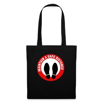 Social Distancing Maintain A Distance Introvert - Tote Bag - black - Front