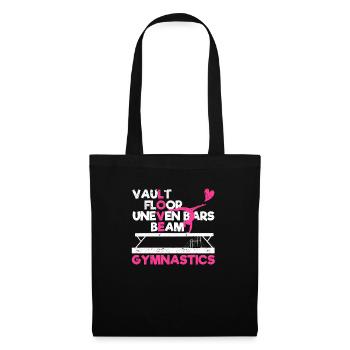 Funny gymnast lover vaulted floor - Tote Bag - black - Front