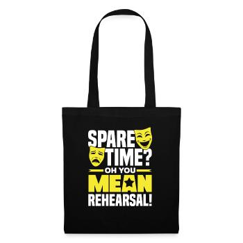 Théâtre Théspien Théspaïsme théâtralisme Vous voulez dire - Sac en tissu - noir - Devant