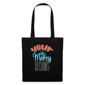 Retro Your Mercy Remains Boho Positive Religious C - Tote Bag - black - Front