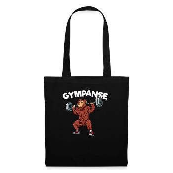 Gympanse Chimpanzee Gym Strength Training Fitness Monkey - Tote Bag - black - Front