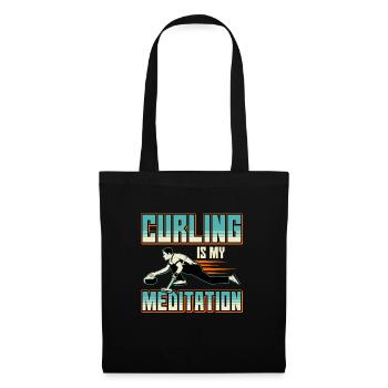 Sport Sports d’hiver Sport de balle Curling - Sac en tissu - noir - Devant