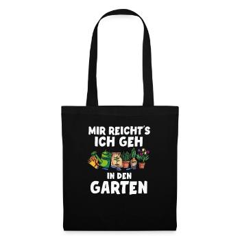 Meine Komfortzone Garten Gartenarbeit - Stoffbeutel - Schwarz - Vorne