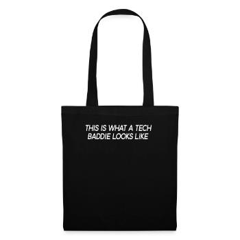 Tech Baddie Women's Coder Programmer STEM Girls - Tote Bag - black - Front