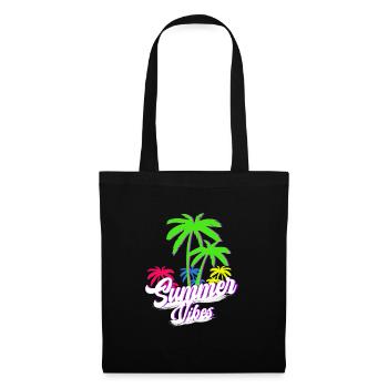 Ambiance estivale - Sac en tissu - noir - Devant