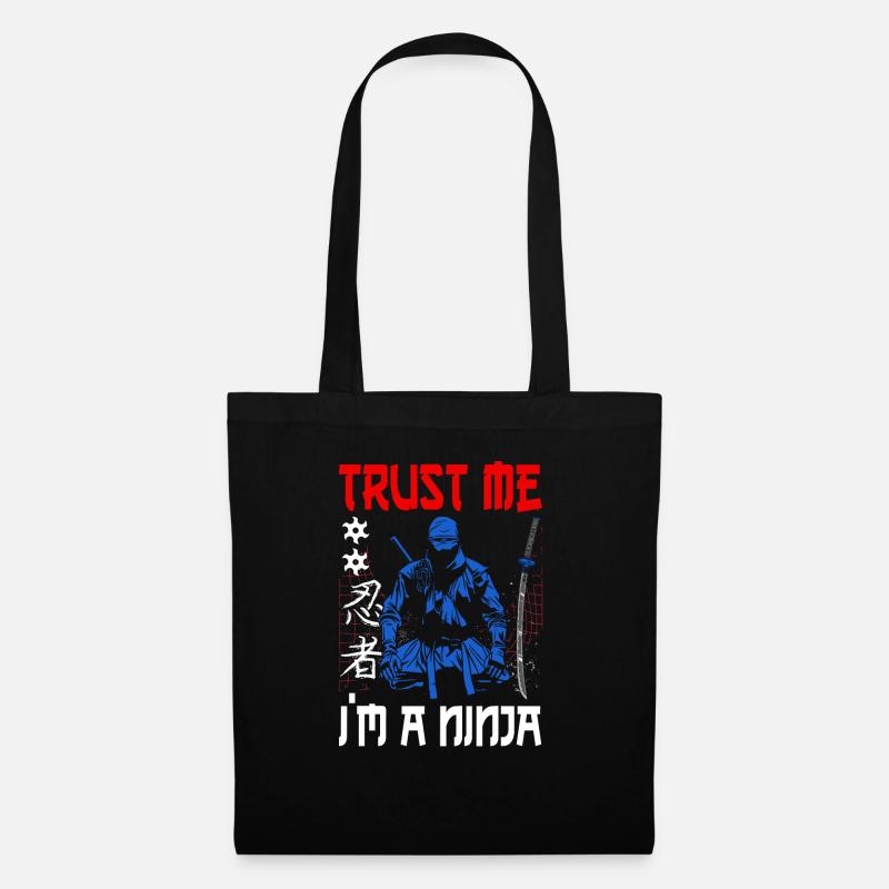 Ninja Geschenk Karate Ninjutsu Judo Samurai Japan - Stoffbeutel - Schwarz