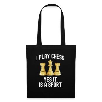 Chess Chessboard Checkmate Chess pieces King - Tote Bag - black - Front
