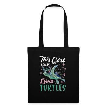 Turtle Relaxed Chill Sea Ocean Beach - Tote Bag - black - Front