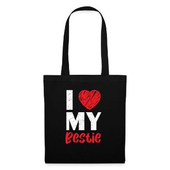 I Love My Bestie Best Friend Friendship BFF Squad - Tote Bag - black - Front