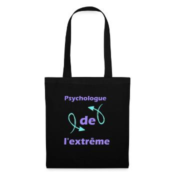 Cadeau femme Psychologue de l'extrême - Sac en tissu - noir - Devant
