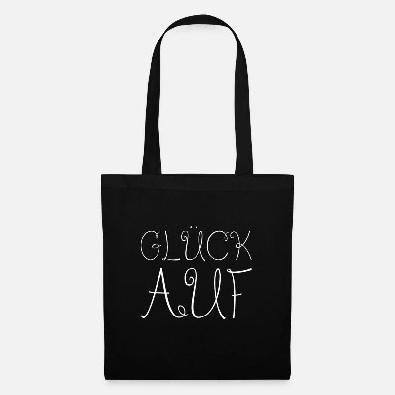 Glück auf - Stoffbeutel - Schwarz