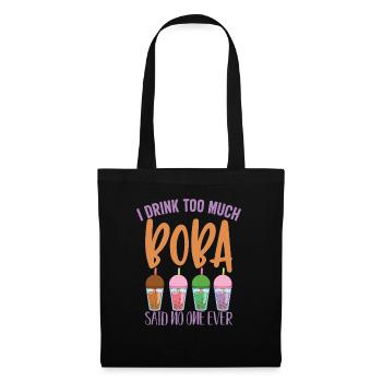 Bubble Tea Milktea Lovers Boba Lifestyle Geschenki - Stoffbeutel - Schwarz - Vorne