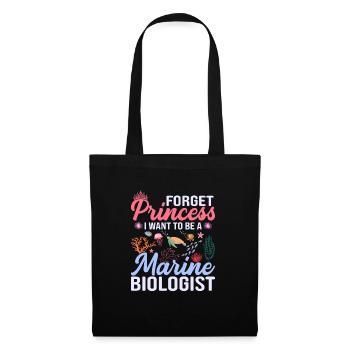 Forget Princess Je veux être biologiste marin oc - Sac en tissu - noir - Devant