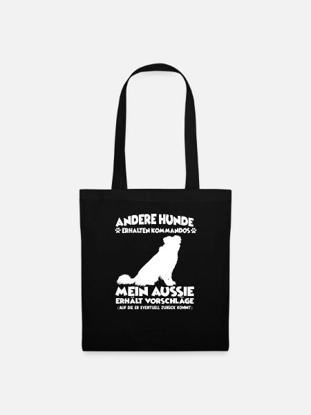 Obedience Australian Shepherd Hundetraining - Stoffbeutel - Schwarz