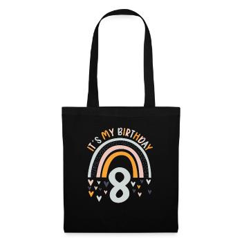 8 ans Rainbow Rainbow 8ème anniversaire - Sac en tissu - noir - Devant