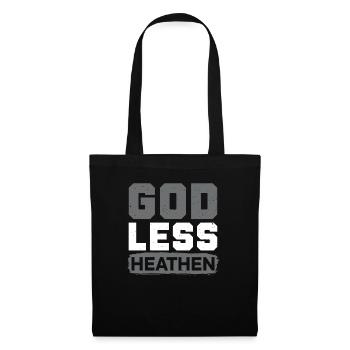 Athée agnostique anti-religion païenne impie - Sac en tissu - noir - Devant