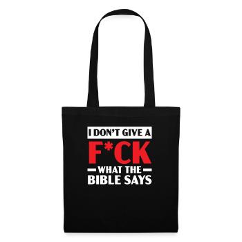 Agnosticisme Athéisme Anti-Religion Agnostique Diable - Sac en tissu - noir - Devant