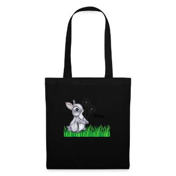 Rabbit Name Gift Nina - Tote Bag - black - Front