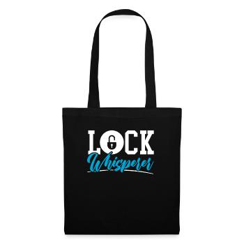 Serrure Whisperer Serrurerie Serrure Picking Serrurier - Sac en tissu - noir - Devant