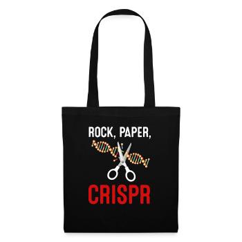 Rock Paper Crispr Scientist Biologist - Tote Bag - black - Front