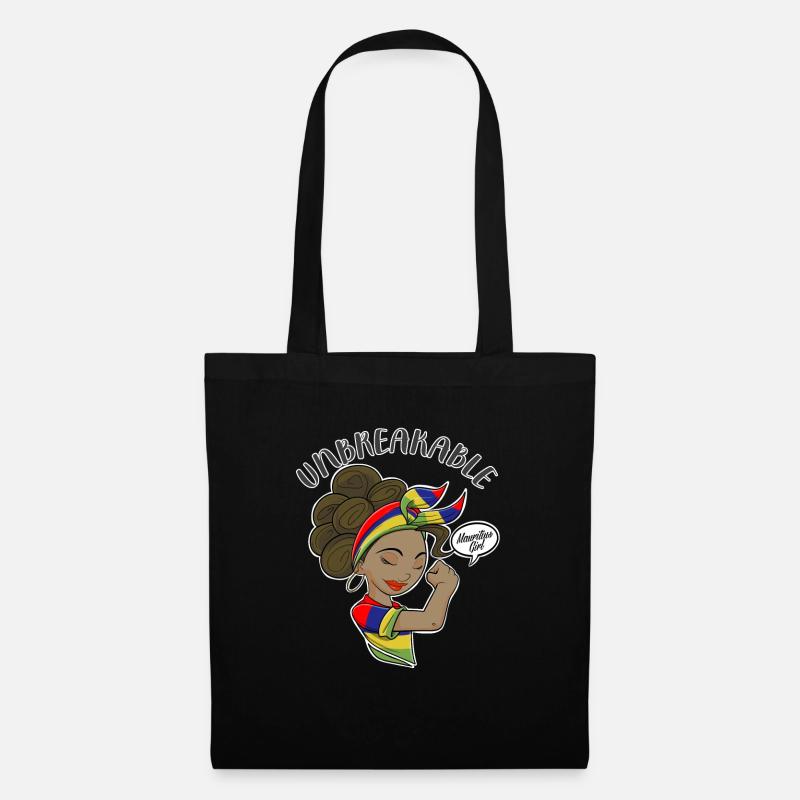 Mauritius Girl Unbreakable Mauritius Heritage - Stoffbeutel - Schwarz