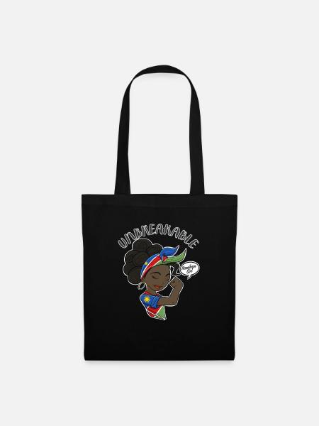 Namibian Girl Unbreakable I Namibian Heritage I - Stoffbeutel - Schwarz