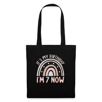 7 years Rainbow Rainbow 7th birthday - Tote Bag - black - Front