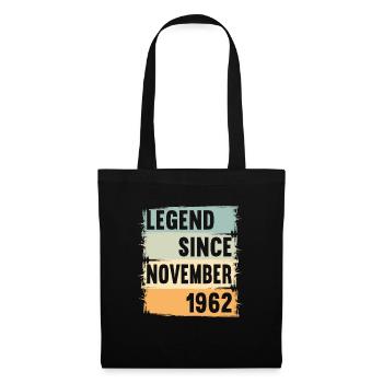 Born November 1962 60 years 60s 60th birthday - Tote Bag - black - Front