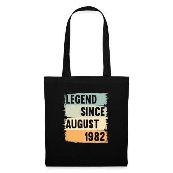 Né en août 1982 40 ans 40s 40e anniversaire - Sac en tissu - noir - Devant