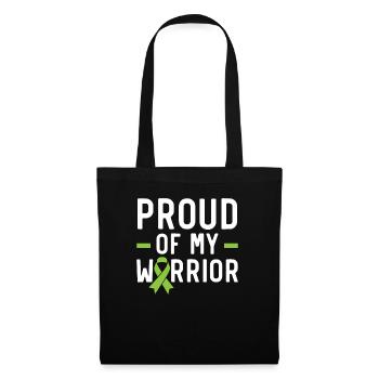 Fier de mon lymphome non hodgkinien guerrier - Sac en tissu - noir - Devant