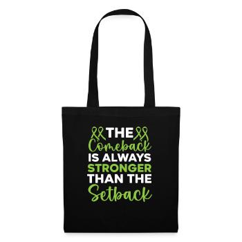The Comeback Is Always Stronger Than The Setback - Tote Bag - black - Front