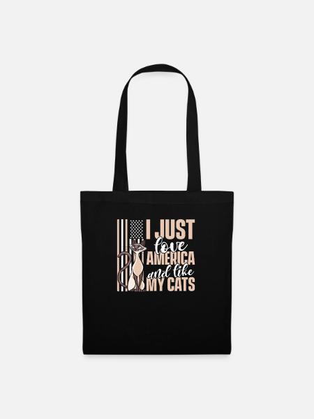 Katze Katzen Liebhaber Katzenbesitzer Kätzchen - Stoffbeutel - Schwarz