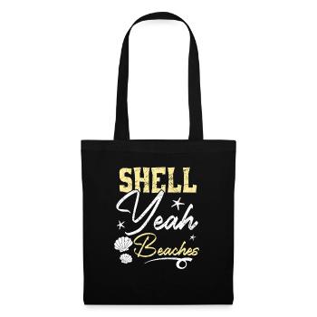 Shell Yeah Beaches Beachcombing Beachcomber - Tote Bag - black - Front