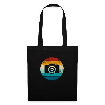 Photographe Retro Camera Vintage Photography - Sac en tissu - noir - Devant