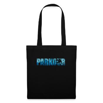 Parkour Free Running Traceur - Stoffbeutel - Schwarz - Vorne